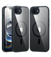 FNTCASE für iPhone SE 4/ SE 2025/ 16E Handyhülle: Magnetische, durchscheinende, stoßfeste, schlanke Handyhülle – sturzsichere Hartschale in Militärqualität mit Anti-Fingerabdruck-Schutzhülle